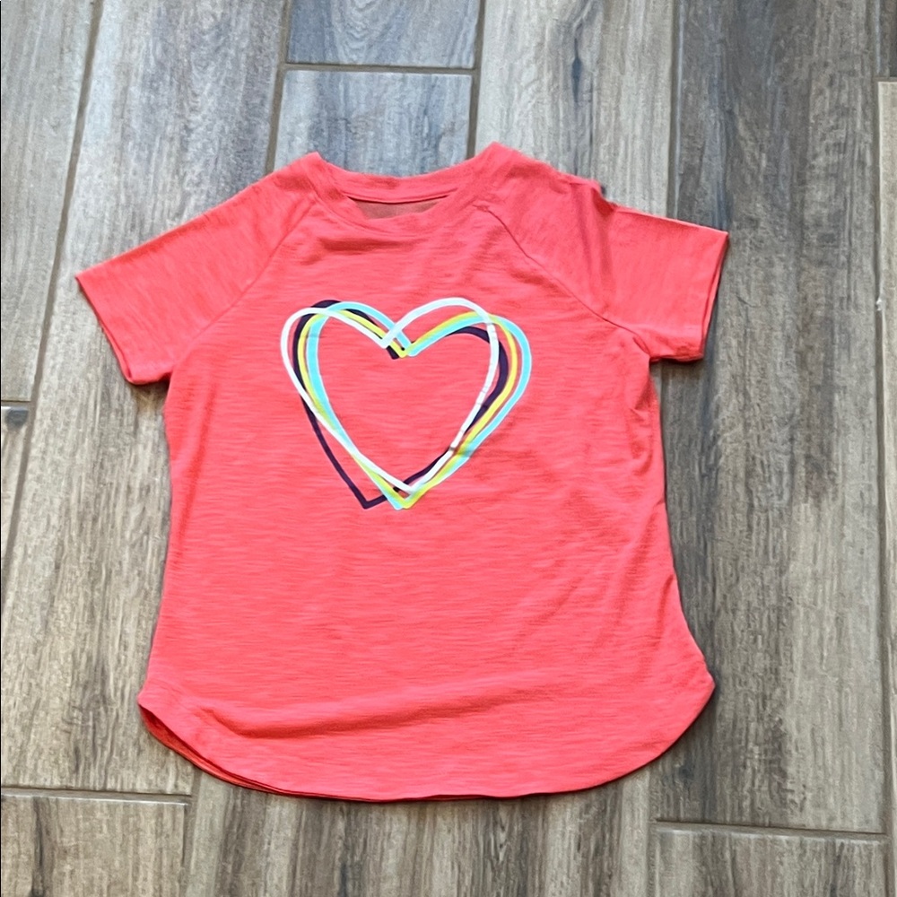 Coral Heart Kids Active Shirt with mesh back